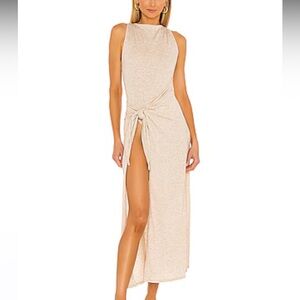 NWT Camila Coelho Poppy Midi Dress in Apricot Size XXS